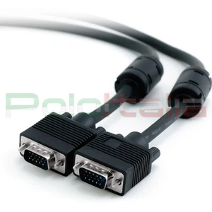 Cavo 1,8m VGA maschio svga per monitor video schermo lcd computer pc notebook tv - Foto 1 di 2