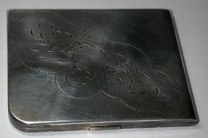 "Antiguo estuche vintage de plata esterlina ELGIN grabado ""Lenny" - Imagen 1 de 6