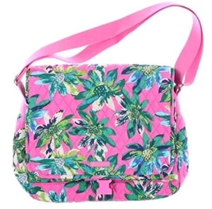 Vera Bradley Factory Style Lighten Up Messenger Bag Tropical Paradise  - Bild 1 von 13