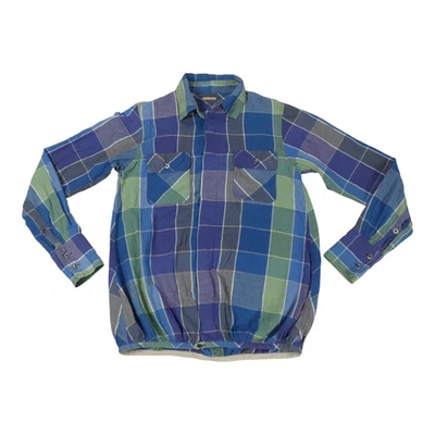 Camisa con botones Kapital para hombre talla S 1 azul a cuadros hecha en Japón Foto 1 de 4