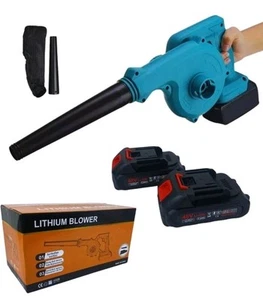 SOFFIATORE A DOPPIA BATTERIA 21V BRICOLAGE CON SACCA FOGLIE GIARDINO CAMPEGGIO - Foto 1 di 3