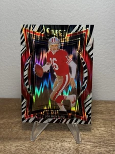 Joe Montana 2024 Panini Select #70 Zebra Shock Prizm 49ers - Foto 1 di 10