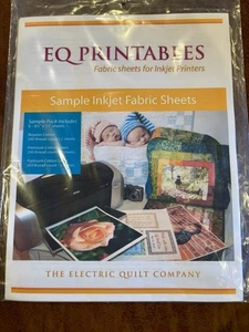 EQ Printable Fabric Sheets For Inject Printers - Picture 1 of 2
