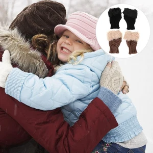 2 Pares Guantes Térmicos Medio Dedo Miss Cálidos Invierno Para Mujer Sin Dedos - Imagen 1 de 12