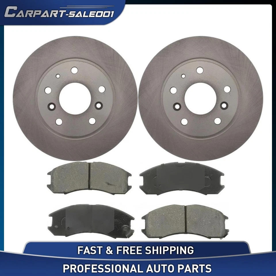 Rotores de freno de disco delanteros pastillas de freno de cerámica para Ford Probe 1990 1991 1992 1989 Foto 1 de 4