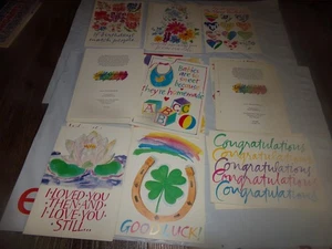 Lot 90 Vintage Unused assorted greeting cards Birthday Fathers Days w envelopes - Picture 1 of 8
