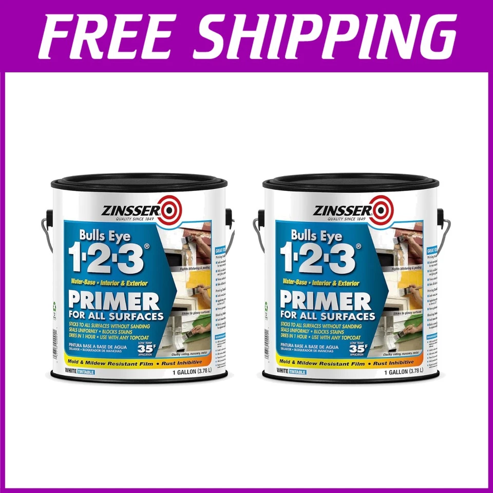 High-Performance White Primer, 2 Gallons - Image 1 of 4