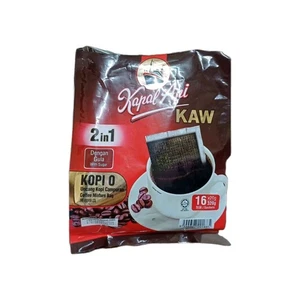 2 Packs KAPAL API KAW Mixture Coffee 2 in 1/Kopi O (16 Sachets X 20g)-With Sugar - Picture 1 of 3
