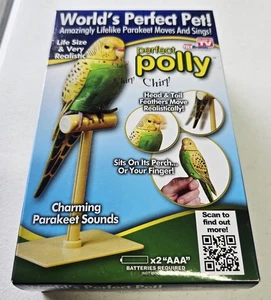 Pájaro mascota periquito Polly perfecto del mundo como se ve en la televisión telebras se mueve y canta - Imagen 1 de 4