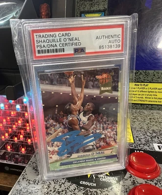 1992-93 Fleer Ultra Shaquille O'Neal No328 RC дебютант Шак с автографом PSA DNA - Изображение 1 из 4