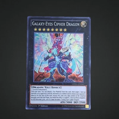 1996 Yu-Gi-Oh! 1st Edition Galaxy Eyes Cipher Dragon DPDG-EN040 Super Rare - Image 1 of 4