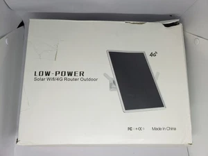 Solar 4G LTE Modem Router 2.4Ghz WiFi Hotspot Access Point VSIM & SIM Card-Slot - Afbeelding 1 van 11