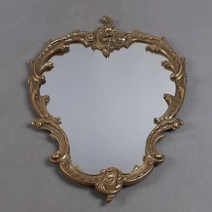 Wandspiegel Messing mit Reliefs Barock Stil Vintage Sammlung 60er Jahre - Bild 1 von 9