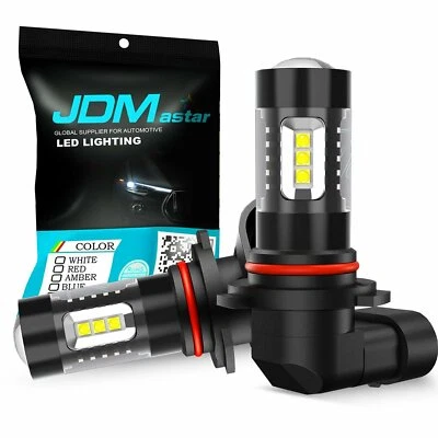 JDM ASTAR 2x 80W H10 9145 White High Power LED Fog Lights Driving Bulbs 12V - Image 1 of 4