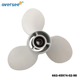 663-45974-02-98 Aluminum Propeller 11-1/2x13-G For Yamaha Outboard 40HP 50HP - Picture 1 of 5