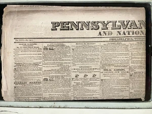 3. Mai 1842 Pennsylvania Inquirer und National Gazette Zeitung - 124 - Bild 1 von 4