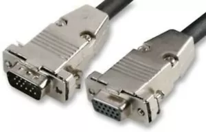15 Metre VGA/SVGA EXTENSION Cable 15 Pin MALE TO FEMALE PC LCD Monitor TFT Lead - Picture 1 of 1