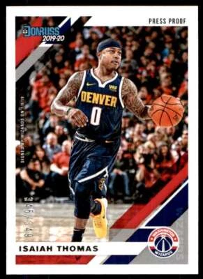 2019-20 Donruss Press Proof Silver Isaiah Thomas 345/349 #198 - Image 1 of 2