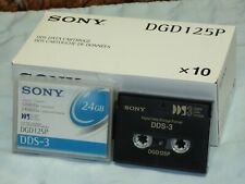 10 x cassettes audio numériques Sony DGD125P DDS-3 & DAT 125 neuves + min