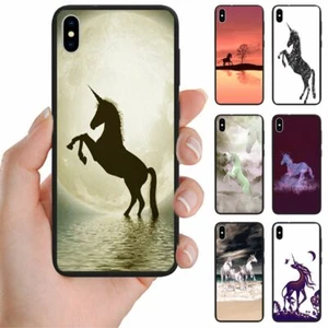 For Samsung Galaxy Series - Unicorn Theme Print Mobile Phone Back Case Cover #3 - Picture 1 of 8