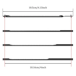 64 Pack Scroll Saw Blades 4 Inch Scroll Saw Blade Pin End Replacement High .t - Picture 1 of 11