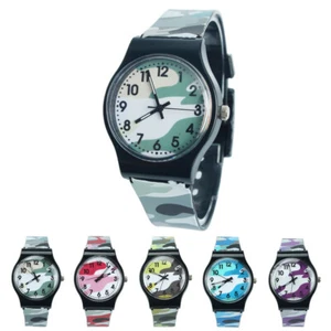 Children's, Kids, Boys, Girls Camouflage Design, Water Resistant, Sports Watch - Picture 1 of 24