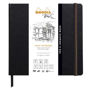 TOUCH 116127C - Carnet Rigide Pen&Inkwash Book - 21 x 21 cm - Uni - 64 pages ... - Afbeelding 1 van 7