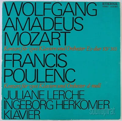 LERCHE & HERKOMER MOZART CONCERTOS FOR 2 PIANO ETERNA ED.1 STEREO 825869 NM - Image 1 of 3