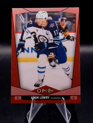 2024-25 O-Pee-Chee - Adam Lowry #233 Red Border - Image 1 of 2