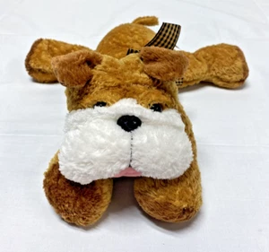 Mary Meyer Flip Flops 12” Bulldog Plush Puppy Dog Stuffed Animal Brown bean 2003 - Picture 1 of 7