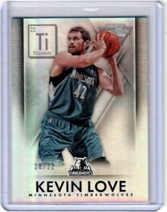 2013-14 Titanium Kevin Love Titanium Insert Card /22 Minnesota Timberwolves - Bild 1 von 2