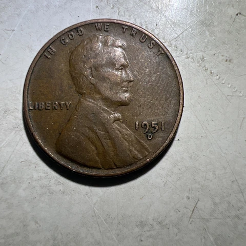 VINTAGE RARE 1951 D WHEAT PENNY ASKING PRICE $300 Obo Priced To Sell Fast Cover