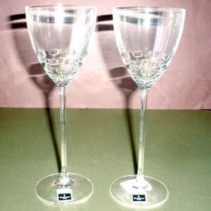 Waterford Cristal John Rocha Folio 2 Vinos Blancos SET/2 Tazones Horizontales 9"H NUEVO - Imagen 1 de 4