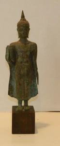 Antique Buddhist Figure Late 19th (1880-1899) Century Bronze Southeast Asia - Picture 1 of 19