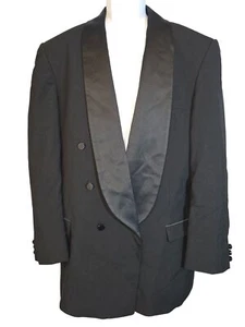 Oscar de la Renta Smokingjacke Größe 42 L schwarz zweireihig - Bild 1 von 9