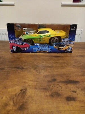 Muscle Machines 61181 1/18 Scale 1969 Chevrolet Camaro - Yellow With Box - Image 1 of 4