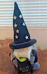 Rae Dunn Halloween WITCH'S BREW Weighted Gnome New - Picture 1 of 9