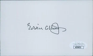 Eddie Collins Jr. Philadelphia Athletics Signed 3x5 Index Card JSA Authenticated - Picture 1 of 2