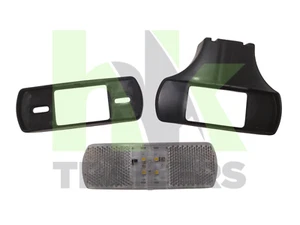 Superseal Clear LED Front Marker Lamp, Light & Bracket, Trailer, 12/24v, Truck - Picture 1 of 2