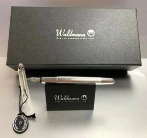 Waldmann Pocket Füllhalter Füller 925 Sterling Silber F / M / B wählbar NEU ! - Bild 1 von 6