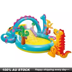 Intex Dinoland Play Centre Pool Inflatable Water Spray Dinosaur Kids Backyard - Picture 1 of 8