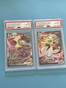2020 Pokemon SWSH Rebel Clash #50 FA/Inteleon VMAX PSA 10 Gardevoir VMAX 17/73 - Imagen 1 de 18