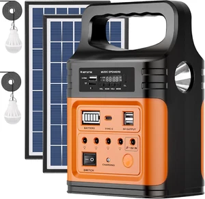 15000Mah Generatore Di Portatile Con Pannello Solare, Centrale Elettrica Ricaric - Foto 1 di 12