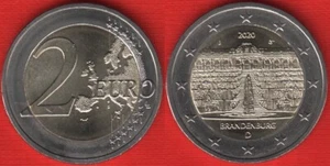 Germany 2 euro 2020 "State of Brandenburg" Random mint BiMetallic UNC - Picture 1 of 1