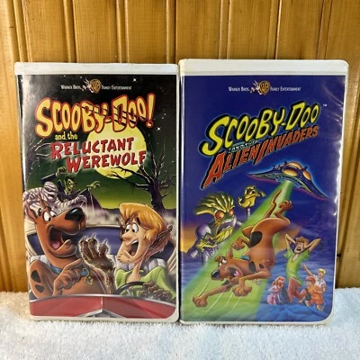 Scooby-Doo VHS Alien Invaders And The Reluctant Werewolf Lot Of 2 - Image 1 of 4