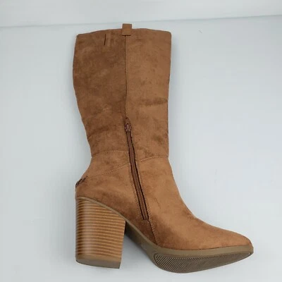 Botas de vestir A.N.A Whisky Lendy hasta la rodilla zapatos de tacón ancho para mujer, talla 11 M Foto 1 de 4