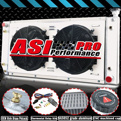 4-ROW RADIATOR FAN SHROUD FOR 1989-1999 CHEVY C1500 C2500 C3500 K1500 2500 5.7L - Image 1 of 4