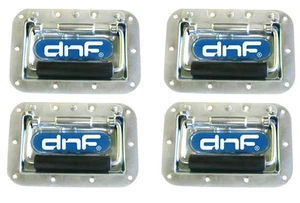 4 PA Speaker Cabinet Handles Chrome Flip DJ Stage Road Case Monitor Recessed Bar - Picture 1 of 1