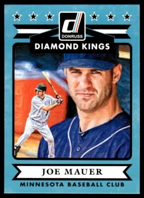 2015 Donruss Diamond Kings Joe Mauer Minnesota Twins #17 - Image 1 of 2