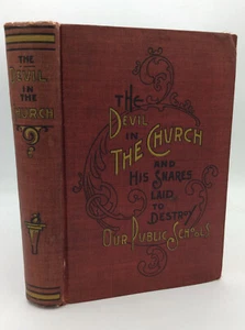 DEVIL IN CHURCH - 1902 - vintage anti-Catholic - Philippines - school system - Picture 1 of 4